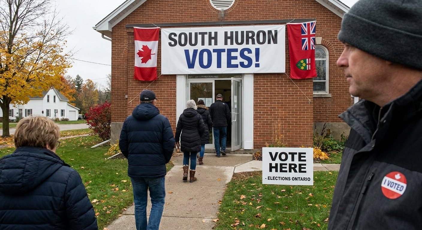 Create an image for "South Huron Votes!" - in Canada/Ontario.